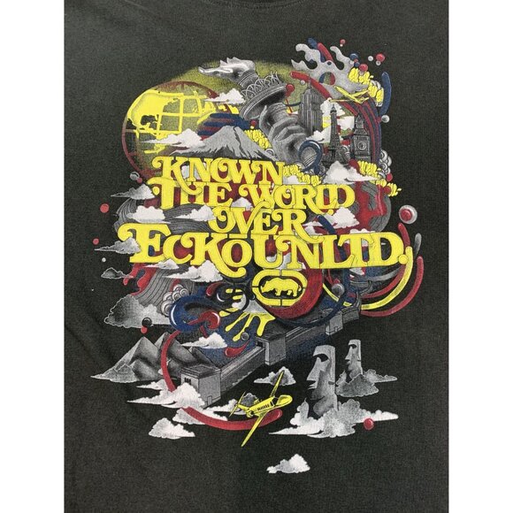 Ecko Unltd Boys Large Black Skateboard Punk T-Shirt  Graphic Print RN46795 - Picture 7 of 8